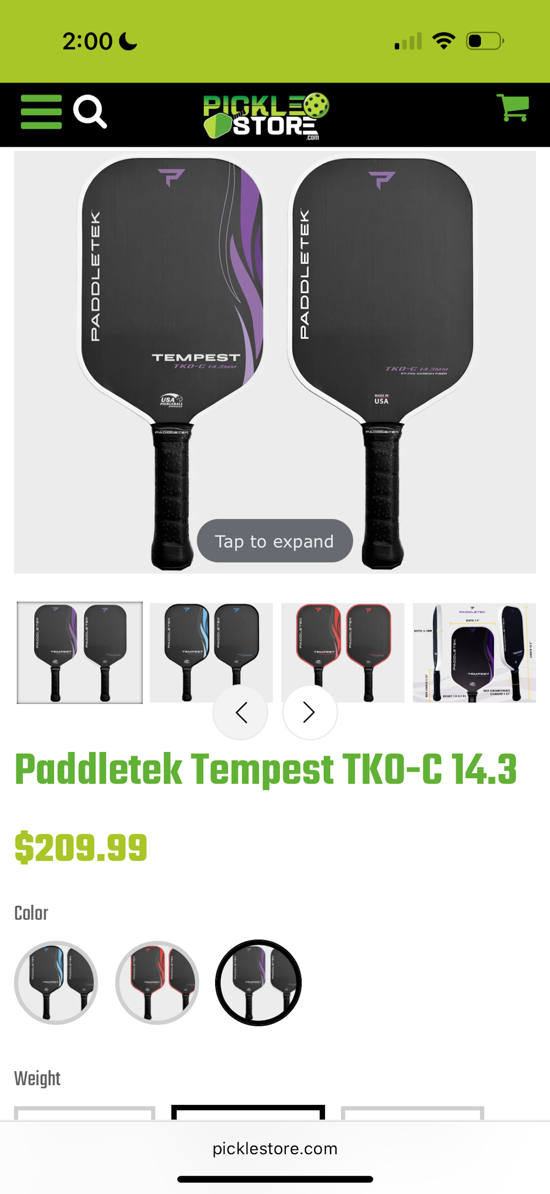 Paddletek Tempest TKO-C 14.3