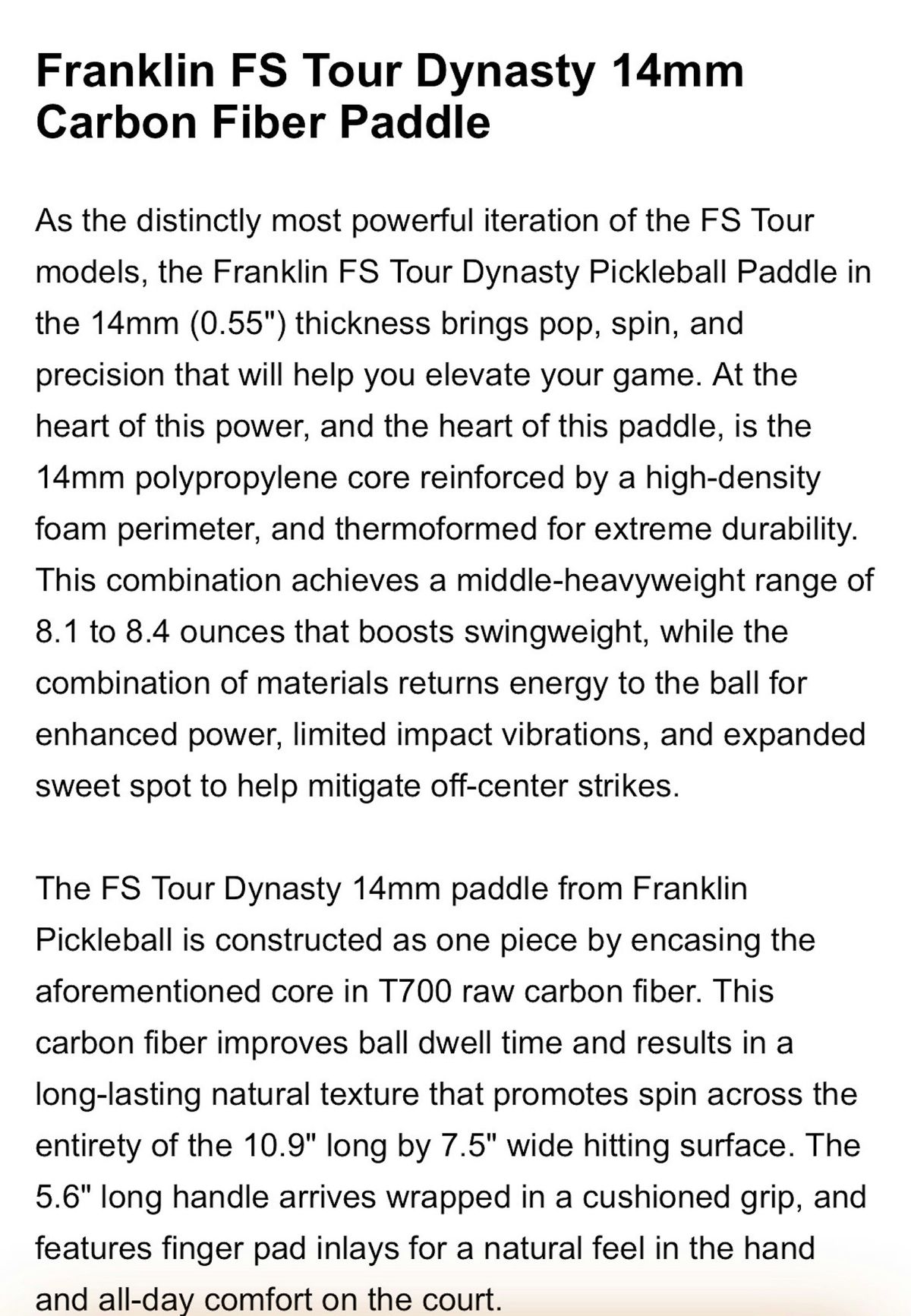 Franklin FS Tour Dynasty