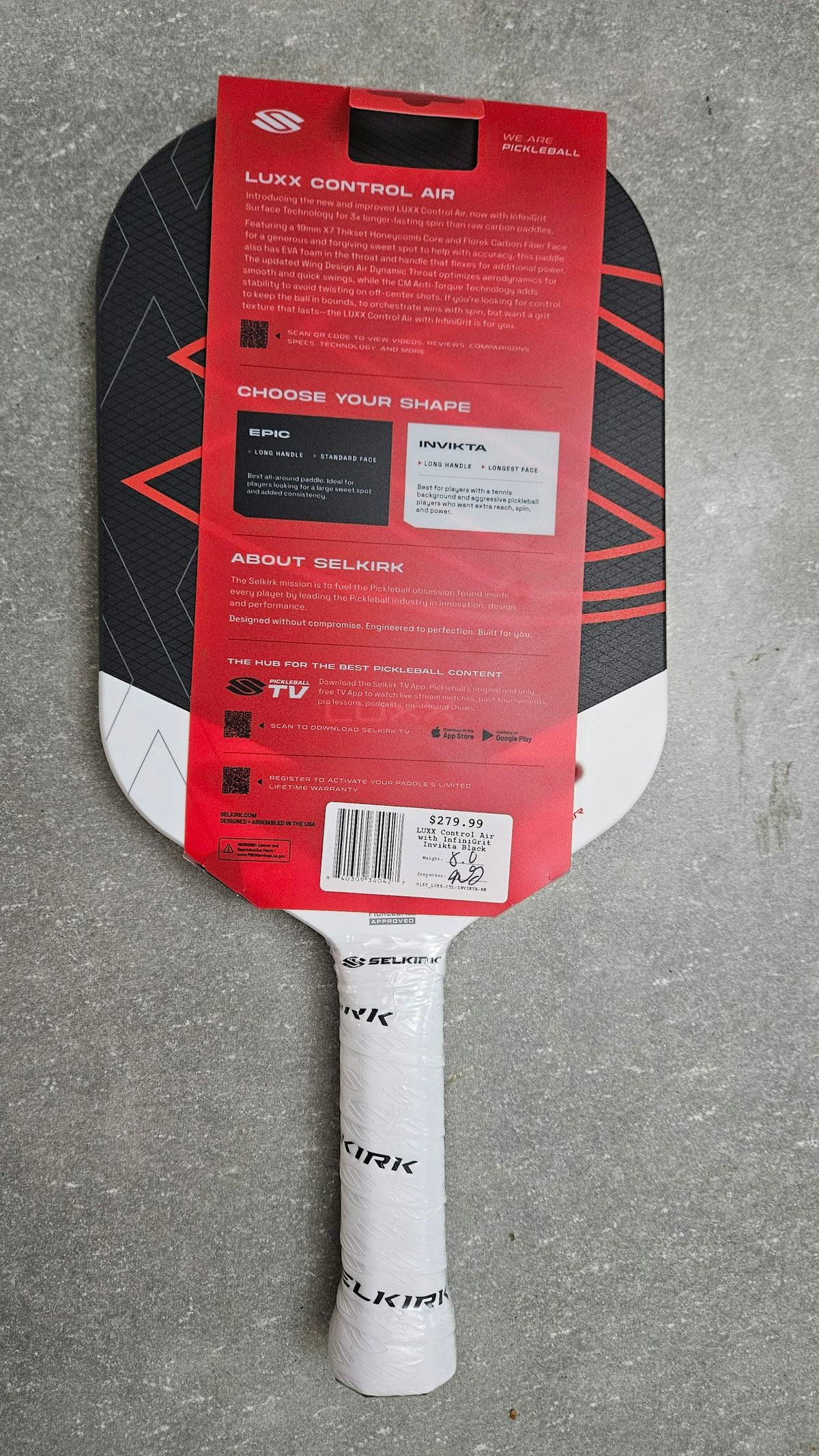 Selkirk LUXX Control Air - Invikta Jack Sock